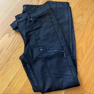 WHBM coated navy pants size 0